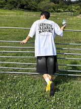ブラシバミューダデニムパンツ