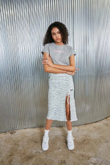 ゼブラテリースカート/zebra terry skirt_gray