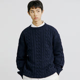 チェーンセーター/FTTS CHAIN CABLE SWEATER NAVY