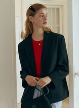 ウールシングジャケット / WOOL T/R SINGLE JACKET BLACK