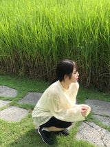 Summer punching knit 