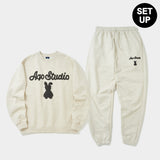 バニーベアスウェットシャツセットアップ / BUNNY BEAR SWEATSHIRT SET-UP