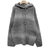 (UNISEX) カラフルグラデーションオーバーニットフード