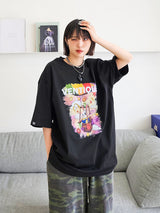 グラフィックホットエアバルーンTシャツ/ VENTIQUE Graphic hot air balloon T-shirt 5color
