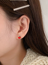 [925silver] ロニーアップルピアス / [925silver] Ronnie Apple Earrings
