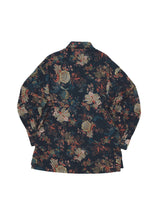 "PRE-ORDER 4/16~" VINTAGE FLOWER DROP-SHOULDER SHIRT (Navy) (6546129387638)