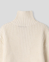 EN knob warmer half zip-up knitwear (4 colors)