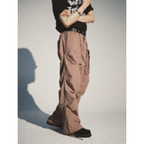 クリースナイロンバンディングパンツ / CREASE NYLON BANDING PANTS_INDIE PINK
