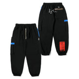 ジッパーワイドヘビースウェットジョガーパンツ/22 ZIPPER WIDE HEAVY SWEAT JOGGER PANTS WHITE MELANGE / BLACK