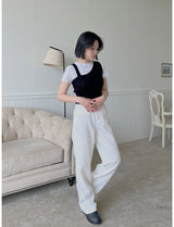 ストレートソフトパンツ / no.1753 Straight Soft Pants (2color)