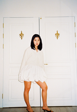 TISHA SAILOR TWEED BLOUSE _WHITE