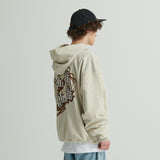 WHATTHE 3D Mixed Logo Print Hoodie (Heavy Sweat) Cream (6643562184822)
