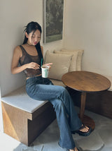 mood sheer sleeveless top