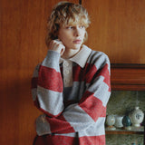 Rugby stripe collar wool knit (6622868799606)