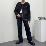 ディライトチェックラウンドジャケット/CR Delight Check Round Jacket (2 colors)