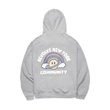 Rainbow Planet Hoodie Gray (6540202836086)