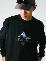 DAKYAM 2023 AW タイニーバットマイティーハミングバードマンダラフラワーロングTシャツ