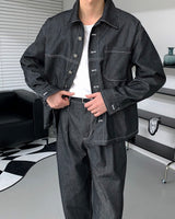 GL ステッチジーンズシャツジャケット / GL Stitch Jean Shirt Jacket (2 colors)