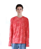 タイダイ 長袖Tシャツ レッド /tiedye long sleeve red (4437318926454)