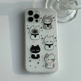 Winter Sketch Somecat Phone Case_matt