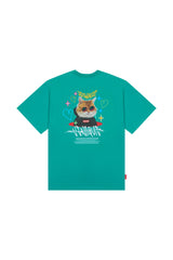 サングラスキャット半袖Tシャツ / VENTIQUE Sunglasses cat T-shirt 3color