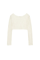 ネッティングクロップドセーター / NETTING CROPPED SWEATER (IVORY)