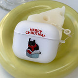 ICE Black - Santa Some Cat AirPods Case_matt
