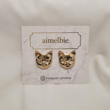 キャットフェイスピアス / Melbie The Cat Series - Cat Face Piercing (Gold)