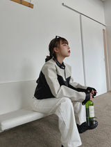 モーターカラーマッチングレザージャケット / motor color matching leather jacket