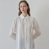フロントラインシルクブラウス / Front line silk blouse