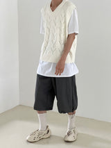 Capri wide string pants
