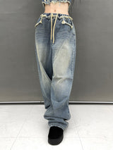 ジェンダメージワイドデニムパンツ/[High quality] 790. Jen damage wide denim pt