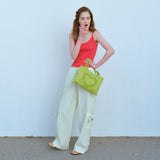 フリルハートミニバッグ / FRILL HEART MINI BAG, LIME PUNCH