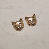 キャットフェイスピアス / Melbie The Cat Series - Cat Face Piercing (Gold)