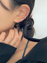 ムーントウィンクルピアスセット / [5 set] moon twinkle piercing set