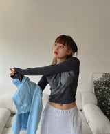 ファジープリンティングTシャツ / Fuzzy Printing T-shirt (3color)