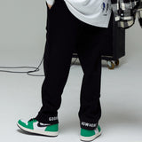 ストレートフィットスウェットパンツ/STRAIGHT-FIT SWEAT PANTS-BLACK