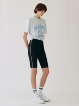 (PT-22144)BIKE SHORT PANTS BLACK (6672315383926)