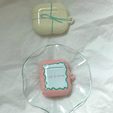 エアポッズ・バッズケース _ ピンクレター / AirPods •Buds case _ pink letter