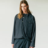 FRONT ARCH COVER HOODIE BLOUSON GREY