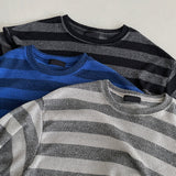 ストライプパンチロングスリーブニット / STRIPED PUNCHING LONG SLEEVE KNITWEAR(3COLOR)