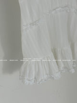 Dottoro Eyelet Mini Dress