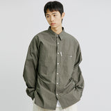 ナイロンユーティリティポケットランドリーシャツ / NYLON UTILITY POCKET LAUNDRY SHIRT CHARCOAL