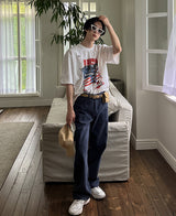 バスケットプリントTシャツ/Basket Print T-shirt (2 color)