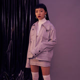 WHITE denim skirt (6591802507382)