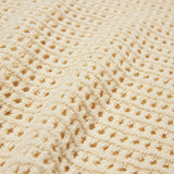 MONO CHERRY NET KNIT SHORT CARDIGAN [IVORY]