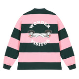 ロゴストライプポロシャツ / Logo striped polo (4473271451766)
