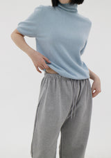 ラクーンタートルスリーブニット / Raccoon Turtle Short Sleeve Knit (3color)