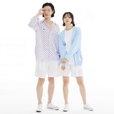 カシミアストラクチャーニッティングカーディガン/CASHMERE STRUCTURE KNITTING CARDIGAN-SKY