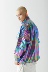 アノラックジャケット / BSR2223FWJK096 RTR ANORAK JACKET HOLOGRAM GREEN